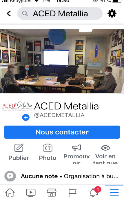 Aced Métallia sur les réseaux sociaux et le web